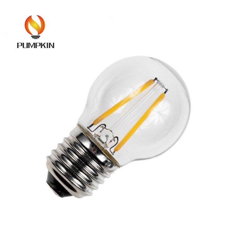 G45 4W Clear Amber Vintage Light LED Filament Bulb